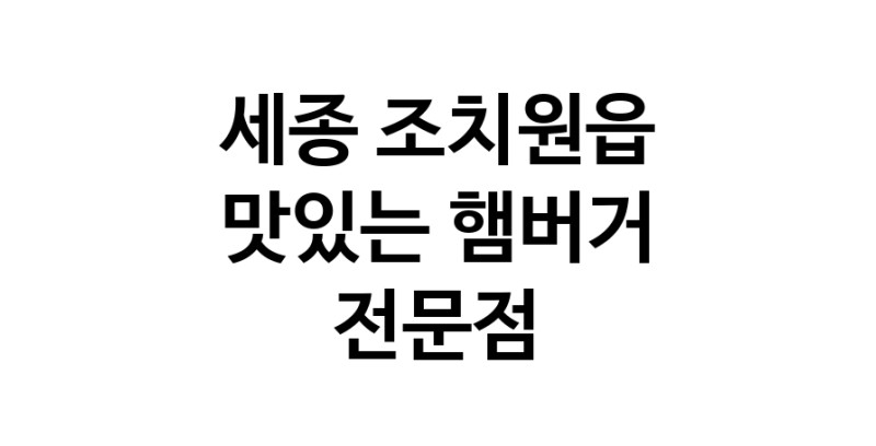 햄버거 맛있는곳 추천 세종 조치원읍 수제버거 불벅 편의점햄버거 햄버거맛집 패스트푸드 치즈버거 수제햄버거 치킨버거