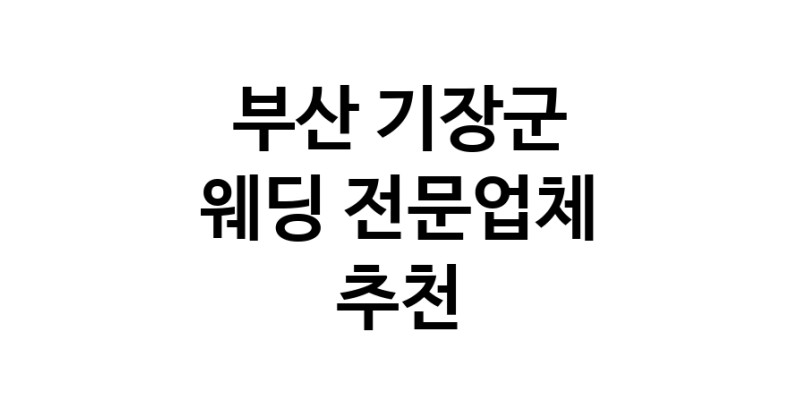 부산 기장군 예식장 전문업체 웨딩홀 스드메 웨딩촬영 호텔웨딩 스몰웨딩 웨딩드레스 웨딩스튜디오